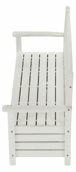 KONDELA Vrtna klop, bela, 150 cm, AMULA