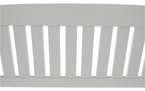 KONDELA Vrtna klop, bela, 150 cm, AMULA
