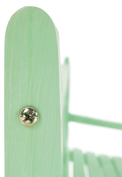 KONDELA Lesena vrtna klop, neo mint, 124 cm, FABLA