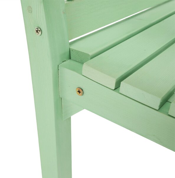 KONDELA Lesena vrtna klop, neo mint, 150 cm, KOLNA