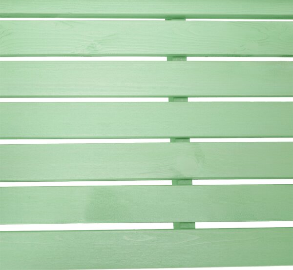KONDELA Lesena vrtna klop, neo mint, 124 cm, FABLA