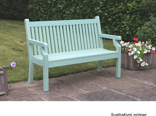 KONDELA Lesena vrtna klop, neo mint, 150 cm, KOLNA
