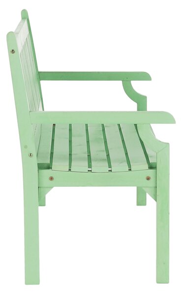 KONDELA Lesena vrtna klop, neo mint, 150 cm, KOLNA