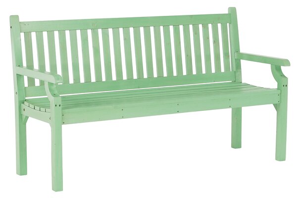 KONDELA Lesena vrtna klop, neo mint, 150 cm, KOLNA