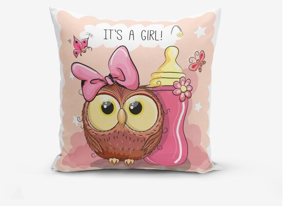 Otroška blazina 43x43 cm Girl Owl – Mila Home