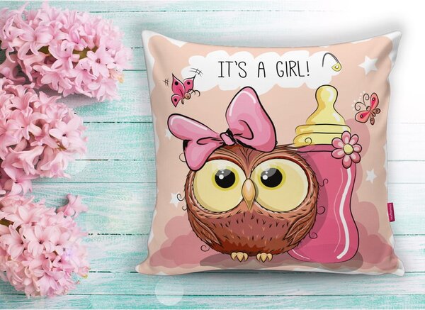 Otroška blazina 43x43 cm Girl Owl – Mila Home