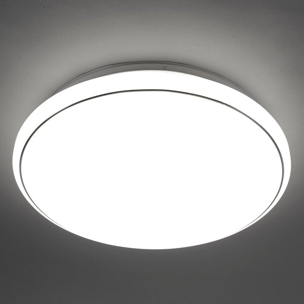 JUST LIGHT. GmbH Jupiter LED stropna svetilka z videzom zvezdnatega neba 60 cm, zatemnjen, Bela, Dnevna soba / jedilnica, Plastika, Sodobni