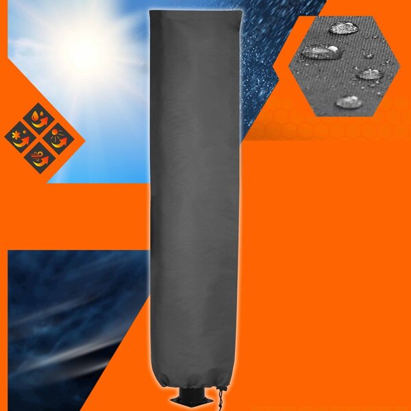 Prevleka za solarni tuš COVER, 220x70cm, črna Monzana