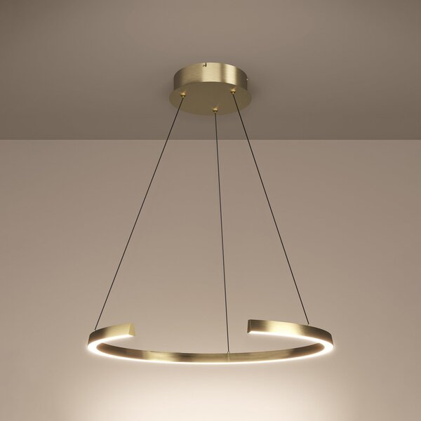 Stars of Light LED-visoka svetilka Labonete zlata 80 cm 1-žarilna CCT, zatemnjen, Zlata / medeninasta, Dnevna soba / jedilnica, Aluminij, Sodobni