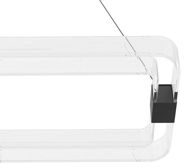Stars of Light LED-visoka svetilka Mogetonello, črna, 100 cm, zatemnjen, Črna, Dnevna soba / jedilnica, Kovina, Sodobni