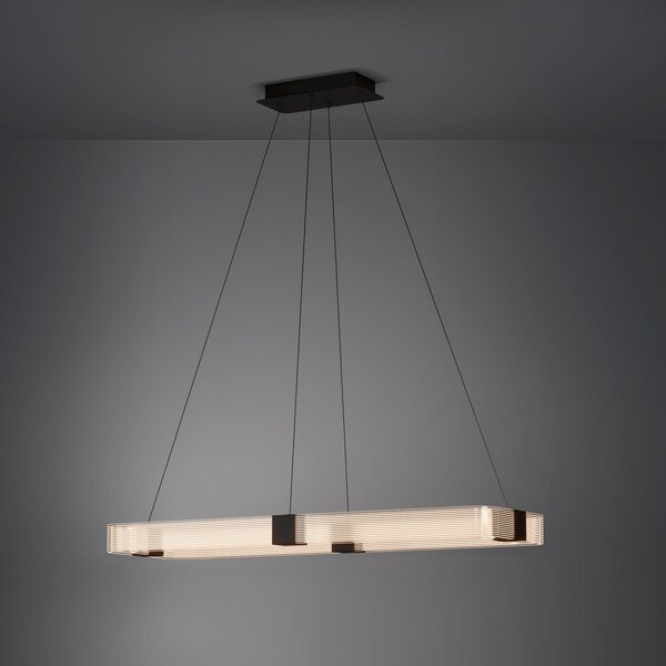 Stars of Light LED-visoka svetilka Mogetonello, črna, 100 cm, zatemnjen, Črna, Dnevna soba / jedilnica, Kovina, Sodobni