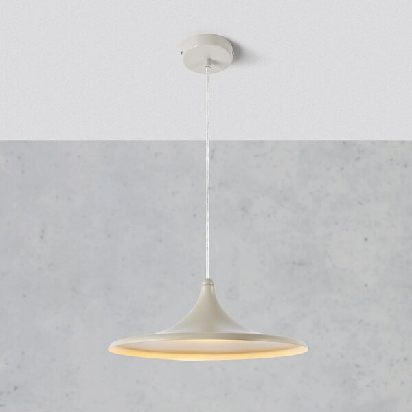 Markslöjd LED-visoka svetilka BEAM, bež, aluminij, Ø 37 cm, zatemnjen, Bež, Dnevna soba / jedilnica, Aluminij, Sodobni