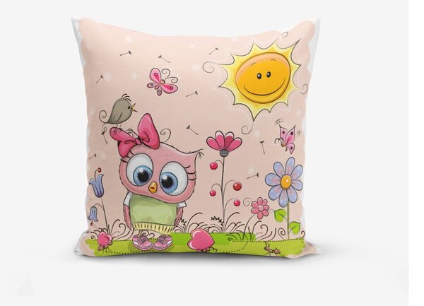 Otroška blazina 43x43 cm Pink Owl – Mila Home