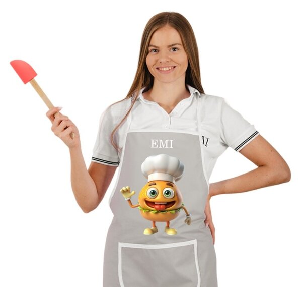 Kuhinjski predpasnik Burger EMI, Siva