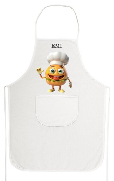 Kuhinjski predpasnik Burger EMI, Bela