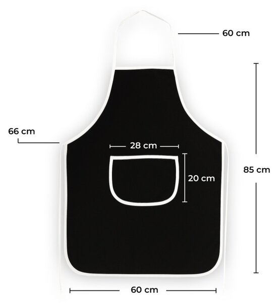 Kuhinjski predpasnik Burger EMI, črna