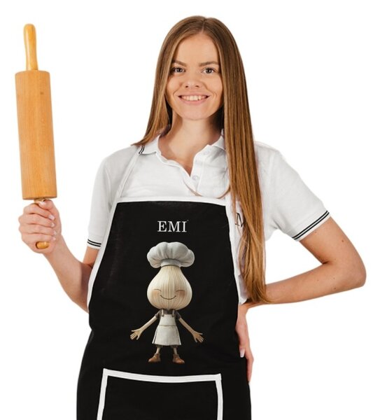 Kuhinjski predpasnik Garlico EMI, črna