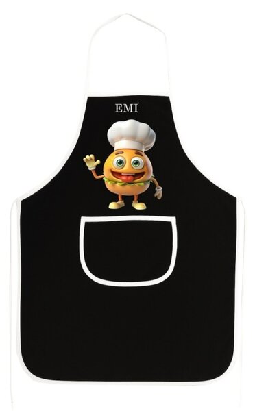 Kuhinjski predpasnik Burger EMI, črna