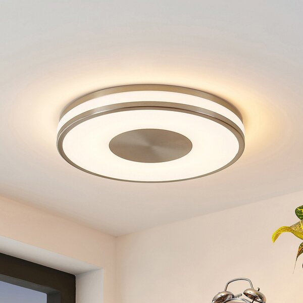 Lindby Fjella LED stropna svetilka RGB-CCT z možnostjo spreminjanja barv, zatemnjen, Kovinska, Dnevna soba / jedilnica, Kovina, Sodobni