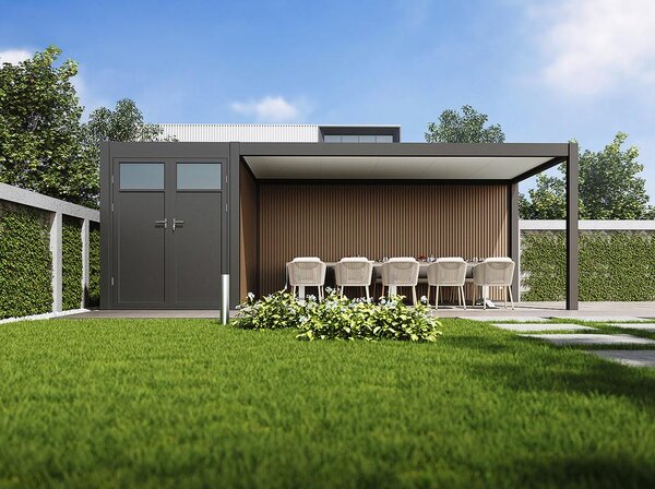 Gardenson Nadstrešek Za Avto Pergoline, Antracit, 3x7,2m