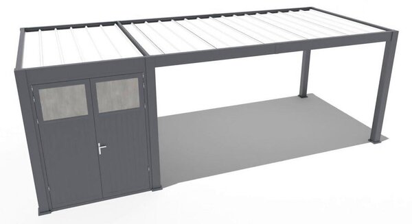 Gardenson Nadstrešek Za Avto Pergoline, Antracit, 3x7,2m