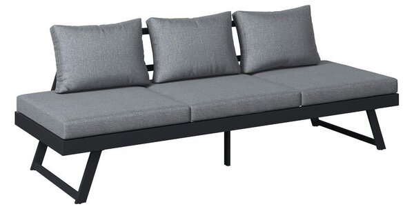 KLOP, kovina, tekstil antracit, siva