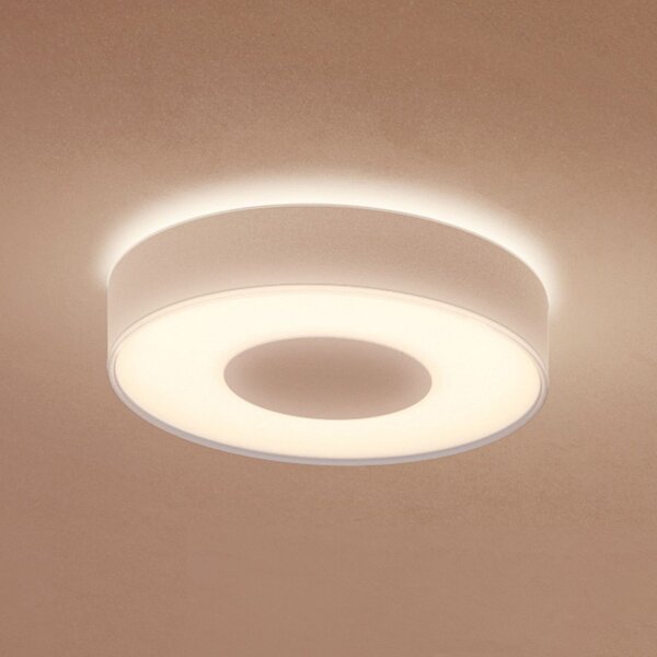 Philips Hue Xamento LED stropna svetilka bela 38cm, zatemnjen, Bela, Kopalnica, Kovina, Sodobni