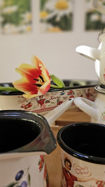 Komplet emajlirane posode Kitchen 6-delni