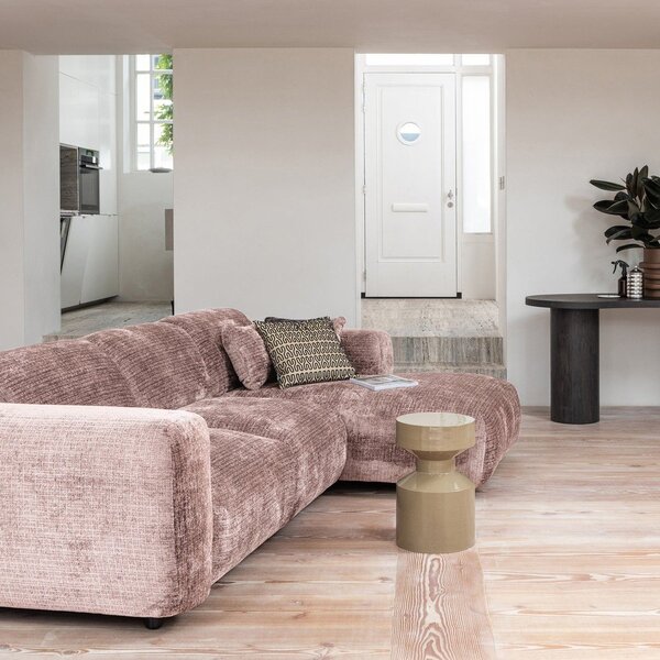 Temno rjava stranska mizica v borovem dekorju 70x150 cm Maan – WOOOD