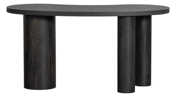 Temno rjava stranska mizica v borovem dekorju 70x150 cm Maan – WOOOD