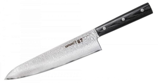NOŽ ZA ŠEFA KUHINJE DAMASCUS 67 33/4,6/2 cm nerjaveče jeklo