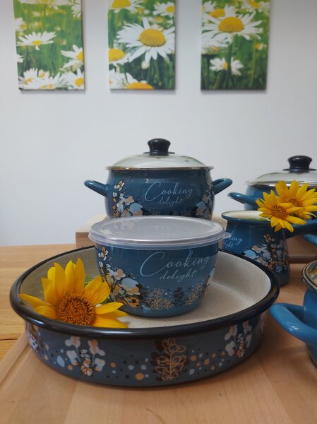 Komplet emajlirane posode Cooking delight 7-delni
