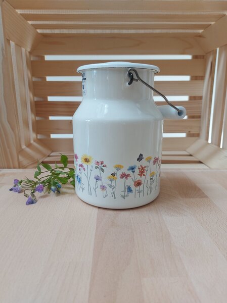 Kanglica za mleko z rožicami 1,5l