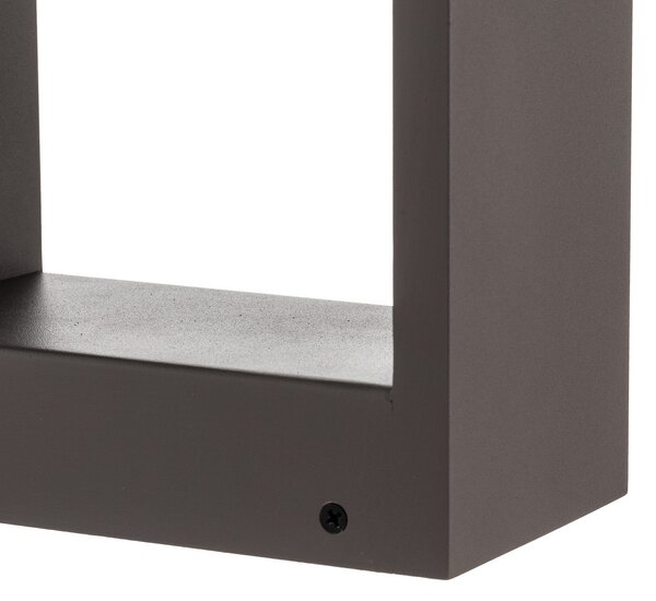 Lindby Emima LED luč za osvetlitev poti, 60 cm, antracit, aluminij, Črna, Kovina, Sodobni