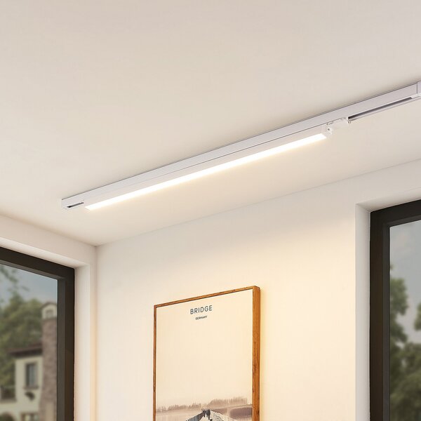 Arcchio LED-tirna svetilka Harlow, bela, 109 cm, 3.000 K, Bela, Študija / pisarna, Aluminij, Sodobni