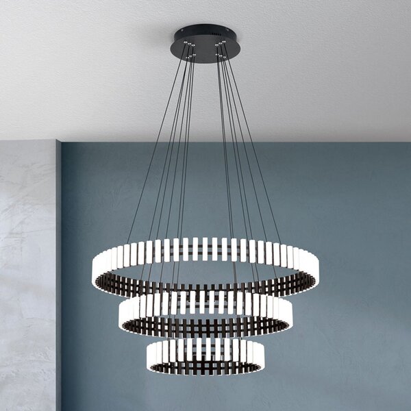 ORION Obesek Mansion LED, z možnostjo zatemnitve, zatemnjen, Bela, Dnevna soba / jedilnica, Kovina, Dizajn