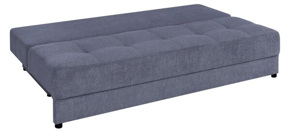 ZOFA S POSTELJNO FUNKCIJO, antracit tekstil, leseni material