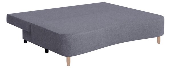 ZOFA S POSTELJNO FUNKCIJO, mocha rjava tekstil, leseni material