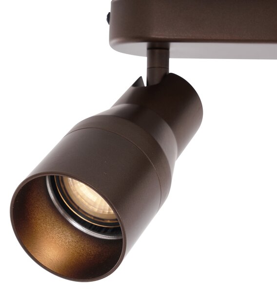 Okrogel stropni reflektor temno bronaste barve GU10 50 mm 2-lučni - Stanley