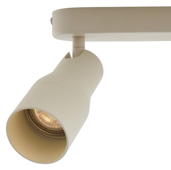 Okrogel stropni reflektor bež GU10 50 mm 2-lučni - Stanley