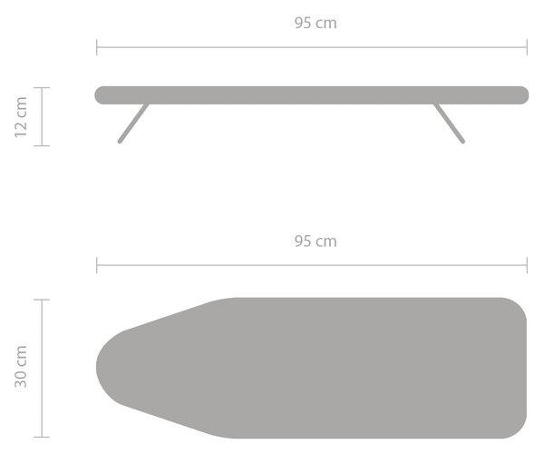 Namizna likalna deska Metallised S – Brabantia