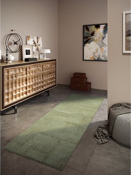 Zelen ročno tkan volnen tekač 80x250 cm Alexis – Villeroy&Boch