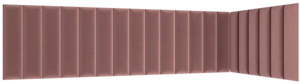 Visi oblazinjen panel QUADRATTA 20x60 cm - več barv Barva: Svetlo siva