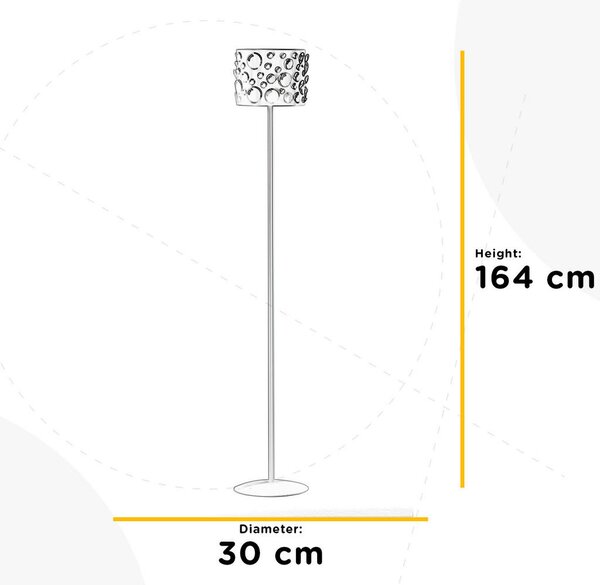 STOJEČA SVETILKA 4895 BOLLICINE 30/30/164 cm