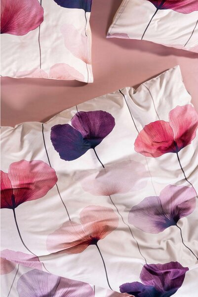 POSTELJNINA 135/200 cm saten pink