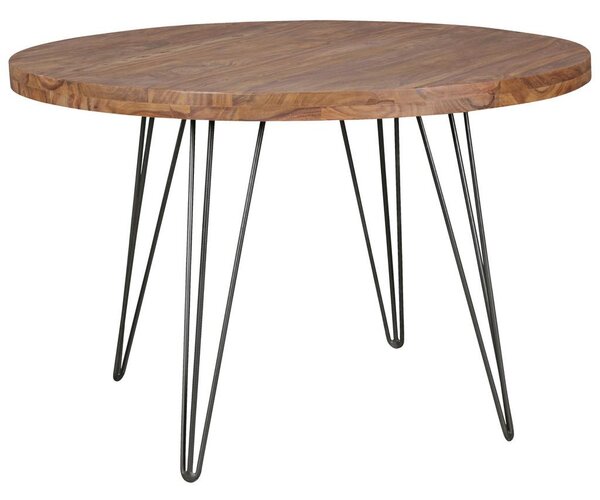MID.YOU Jedilna Miza Bagli, Pravi Les, Ø 120cm