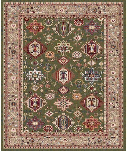 VINTAGE PREPROGA 133/185 cm tkano zelena, bež