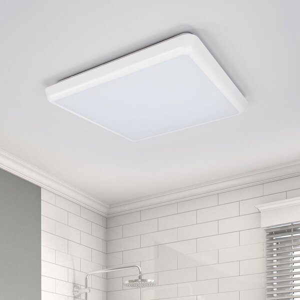Arcchio LED stropna svetilka Augustin, 30 x cm, bela, IP54, Bela, Kopalnica, Plastika, Sodobni