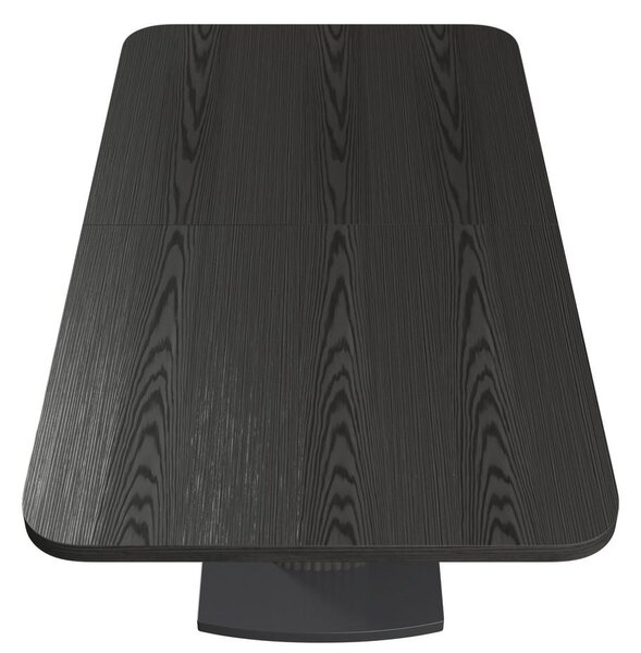 Bessagi Home Raztegljiva Miza Amado, Črna, 160-200x90