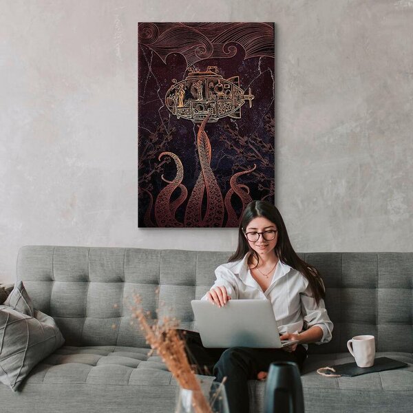 Artgeist Slika Na Platnu Golden Submarine